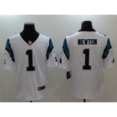 Carolina Panthers #1 Cam Newton White Vapor Untouchable Limited Men Nike NFL Jersey