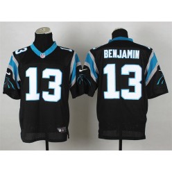 Carolina Panthers #13 Kelvin Benjamin Black Men's Elite Football Nike NFL Jersey