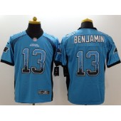 Carolina Panthers #13 Kelvin Benjamin Blue Alternate Men's Stitched Nike NFL Elite Drift Fashion Jersey