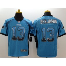 Carolina Panthers #13 Kelvin Benjamin Blue Alternate Men's Stitched Nike NFL Elite Drift Fashion Jersey