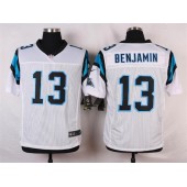 Carolina Panthers #13 Kelvin Benjamin White Men Stitched Nike NFL Elite Jersey