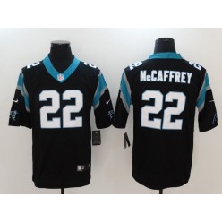 Carolina Panthers #22 Christian McCaffrey Black Vapor Untouchable Limited Men Nike NFL Jersey
