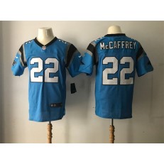 Carolina Panthers #22 Christian McCaffrey Blue Men Stitched Nike NFL Elite Jersey
