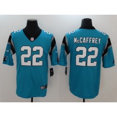 Carolina Panthers #22 Christian McCaffrey Blue Vapor Untouchable Limited Men Nike NFL Jersey