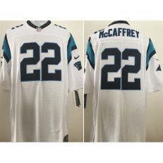 Carolina Panthers #22 Christian McCaffrey White Men Stitched Nike NFL Elite Jersey