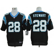 Carolina Panthers #28 Jonathan Stewart Black Men's Elite Football Nike NFL Jersey