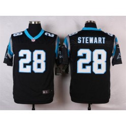 Carolina Panthers #28 Jonathan Stewart Black Vapor Untouchable Limited Men Nike NFL Jersey