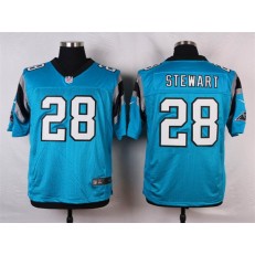 Carolina Panthers #28 Jonathan Stewart Blue Men Stitched Nike NFL Elite Jersey