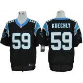 Carolina Panthers #59 Luke Kuechly Black Men's Elite Football Nike NFL Jersey
