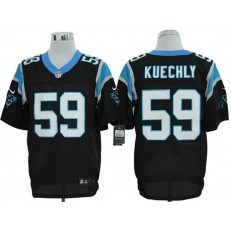 Carolina Panthers #59 Luke Kuechly Black Men's Elite Football Nike NFL Jersey