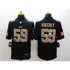 Carolina Panthers #59 Luke Kuechly Black Men Stitched Nike NFL Limited Salute to Service Jersey