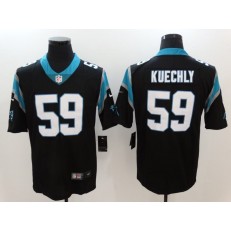 Carolina Panthers #59 Luke Kuechly Black Vapor Untouchable Limited Men Nike NFL Jersey