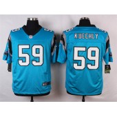 Carolina Panthers #59 Luke Kuechly Blue Men Stitched Nike NFL Elite Jersey