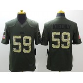 Carolina Panthers #59 Luke Kuechly Olive Men Stitched Nike NFL Limited Salute to Service Jersey