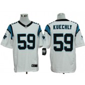 Carolina Panthers #59 Luke Kuechly White Men Stitched Nike NFL Elite Jersey