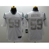 Carolina Panthers #59 Luke Kuechly White Platinum Men's Football Nike NFL Jersey