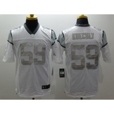 Carolina Panthers #59 Luke Kuechly White Platinum Men's Football Nike NFL Jersey