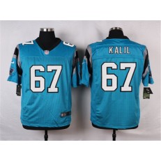 Carolina Panthers #67 Blue Men Stitched Nike NFL Elite Jersey
