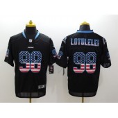 Carolina Panthers #98 USA Flag Fashion Black 2014 Men Elite Football Nike NFL Jersey