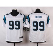 Carolina Panthers #99 White Men Stitched Nike NFL Elite Jersey