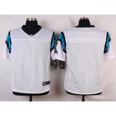Carolina Panthers Blank White Men Stitched Nike NFL Elite Jersey