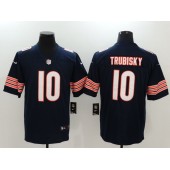 Chicago Bears #10 Mitchell Trubisky Navy Vapor Untouchable Elite Men Nike NFL Jersey
