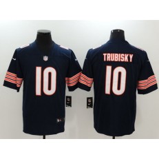 Chicago Bears #10 Mitchell Trubisky Navy Vapor Untouchable Elite Men Nike NFL Jersey