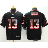 Chicago Bears #13 Kevin White Black USA Flag Fashion Elite Men Nike NFL Jersey