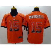 Chicago Bears #15 Brandon Marshall Orange Alternate Stitched Men Nike NFL Elite Drift jersey
