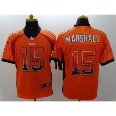 Chicago Bears #15 Brandon Marshall Orange Alternate Stitched Men Nike NFL Elite Drift jersey