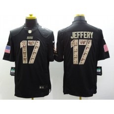 Chicago Bears #17 Alshon Jeffery Black Limited Salute to Service Stitched NFL Jersey