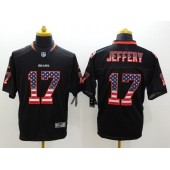 Chicago Bears #17 Alshon Jeffery Black USA Flag Fashion Elite Men Nike NFL Jersey