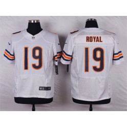 Chicago Bears #19 Eddie Royal Elite White Men Nike NFL Jersey