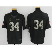 Chicago Bears #34 Walter Payton Anthracite 2016 Salute to Service Limited NFL Jersey