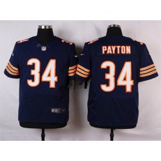 Chicago Bears #34 Walter Payton Elite Navy Blue Team Color Men Nike NFL Jersey