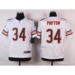 Chicago Bears #34 Walter Payton Elite White Men Nike NFL Jersey