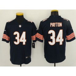 Chicago Bears #34 Walter Payton Navy Vapor Untouchable Elite Men Nike NFL Jersey