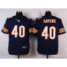 Chicago Bears #40 Gale Sayers Elite Navy Blue Team Color Men Nike NFL Jersey