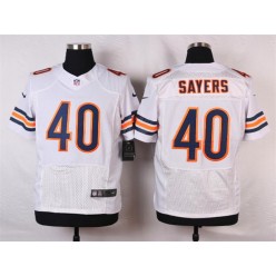 Chicago Bears #40 Gale Sayers Elite White Men Nike NFL Jersey
