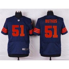 Chicago Bears #51 Dick Butkus Elite Navy Blue 1940s Throwback Alternate Men Nike NFL Jersey