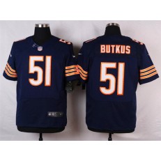 Chicago Bears #51 Dick Butkus Elite Navy Blue Team Color Men Nike NFL Jersey