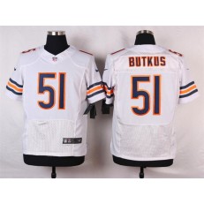 Chicago Bears #51 Dick Butkus Elite White Men Nike NFL Jersey