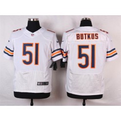 Chicago Bears #51 Dick Butkus Elite White Men Nike NFL Jersey