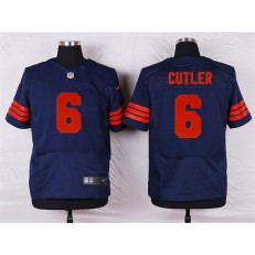Chicago Bears #6 Jay Cutler Elite Navy Blue 1940s Throwback Alternate Men Nike NFL Jersey