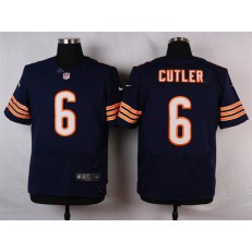 Chicago Bears #6 Jay Cutler Elite Navy Blue Team Color Men Nike NFL Jersey