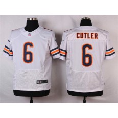 Chicago Bears #6 Jay Cutler Elite White Men Nike NFL Jersey