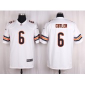 Chicago Bears #6 Jay Cutler White Men Nike NFL Game Jersey