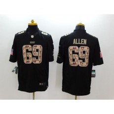 Chicago Bears #69 Jared Allen Black Limited Salute to Service Stitched NFL Jersey
