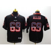 Chicago Bears #69 Jared Allen Black USA Flag Fashion Elite Men Nike NFL Jersey