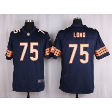 Chicago Bears #75 Kyle Long Blue Men Nike NFL Game Jersey